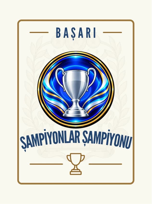Şampiyonlar Şampiyonu Başarı Kartı